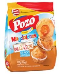MAGDALENAS POZO VAINILLA CON DULCE DE LECHE 200g